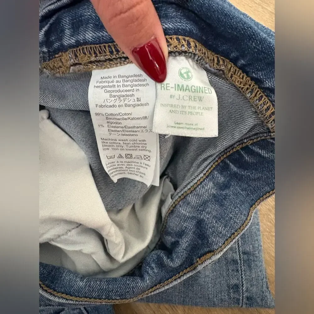 J.Crew Re-Imagined Slim Straight Jeans 32x30 Woman